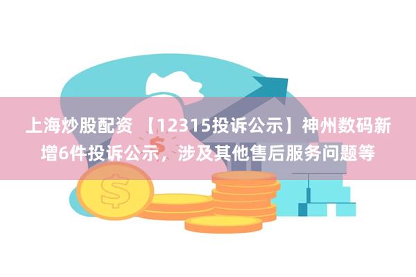 上海炒股配资 【12315投诉公示】神州数码新增6件投诉公示，涉及其他售后服务问题等