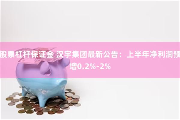 股票杠杆保证金 汉宇集团最新公告：上半年净利润预增0.2%-2%