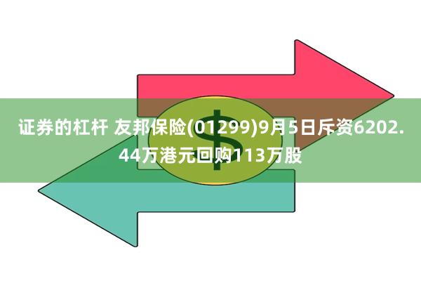 证券的杠杆 友邦保险(01299)9月5日斥资6202.44万港元回购113万股