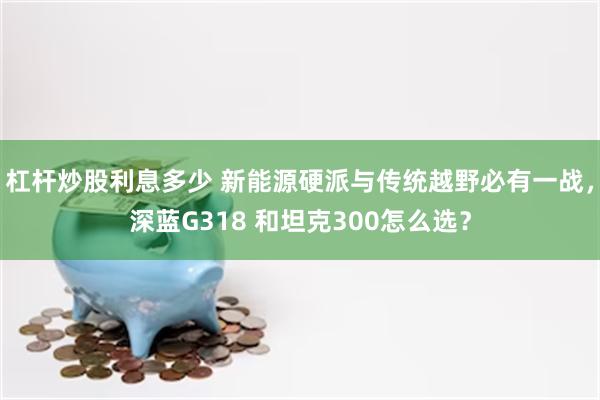 杠杆炒股利息多少 新能源硬派与传统越野必有一战，深蓝G318 和坦克300怎么选？