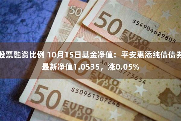 股票融资比例 10月15日基金净值：平安惠添纯债债券最新净值1.0535，涨0.05%