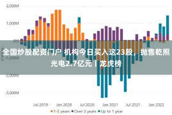 全国炒股配资门户 机构今日买入这23股，抛售乾照光电2.7亿元丨龙虎榜