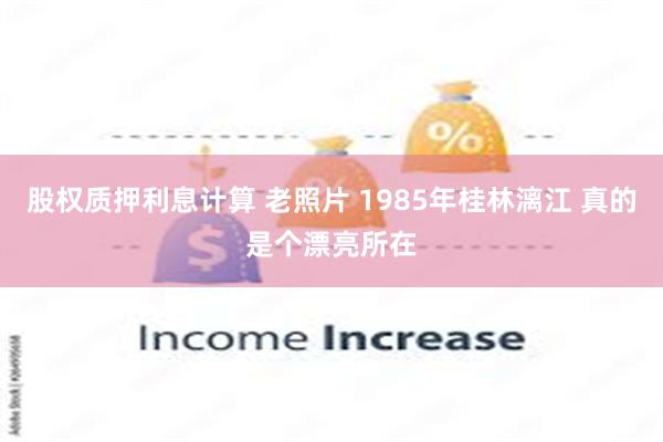 股权质押利息计算 老照片 1985年桂林漓江 真的是个漂亮所在