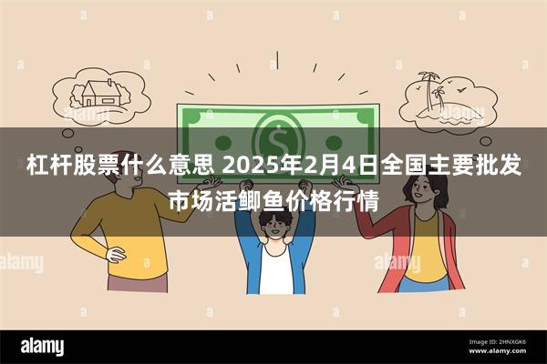 杠杆股票什么意思 2025年2月4日全国主要批发市场活鲫鱼价格行情